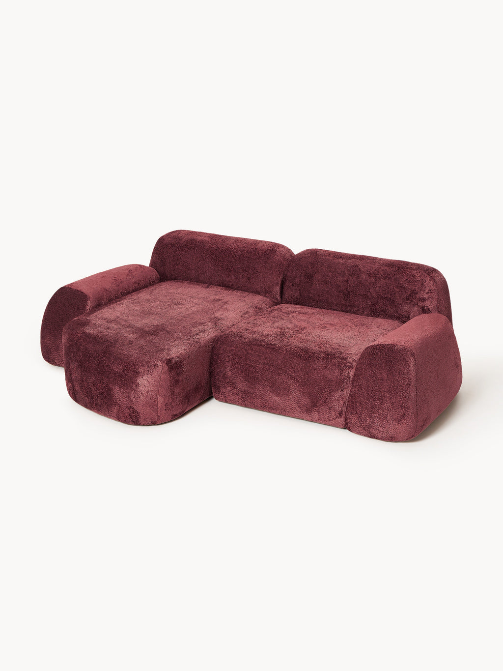 Wolke Modular Teddy Bouclé Corner Sofa (3-seater)