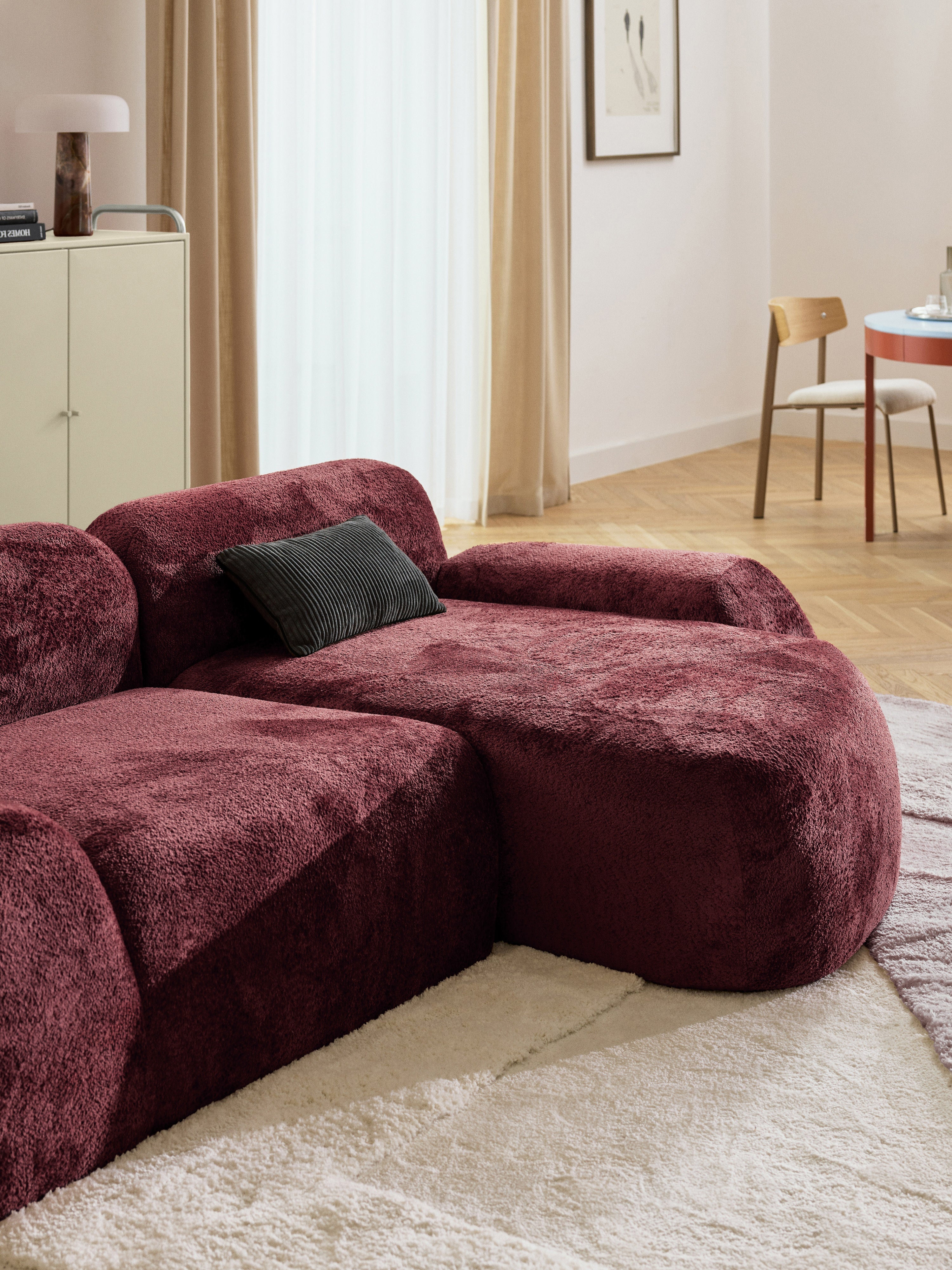 Wolke Modular Teddy Bouclé Corner Sofa (3-seater)