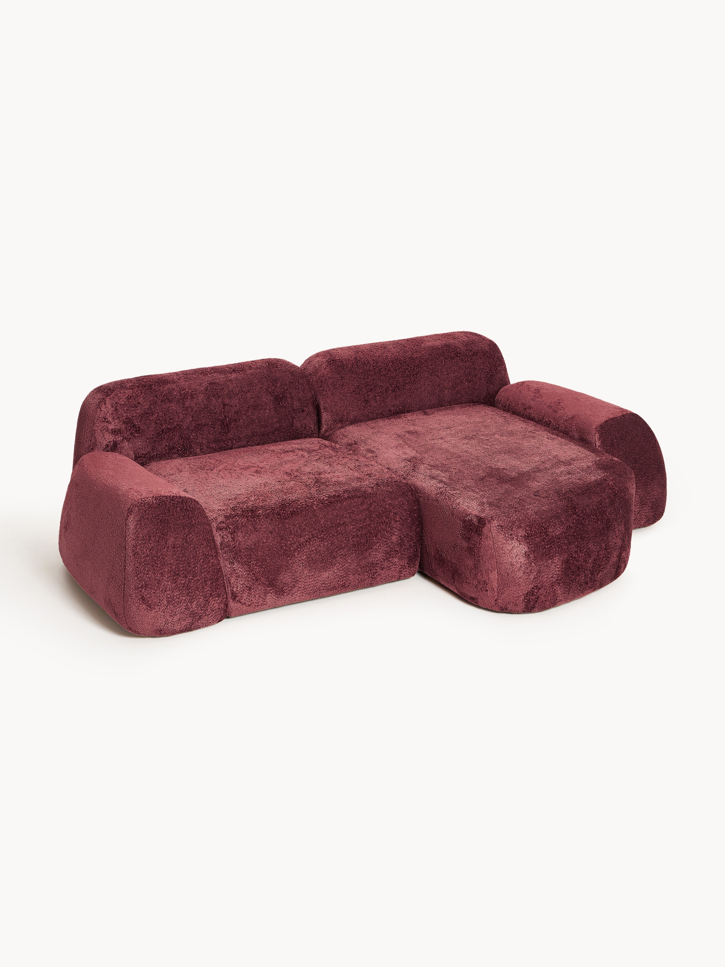 Wolke Modular Teddy Bouclé Corner Sofa (3-seater)