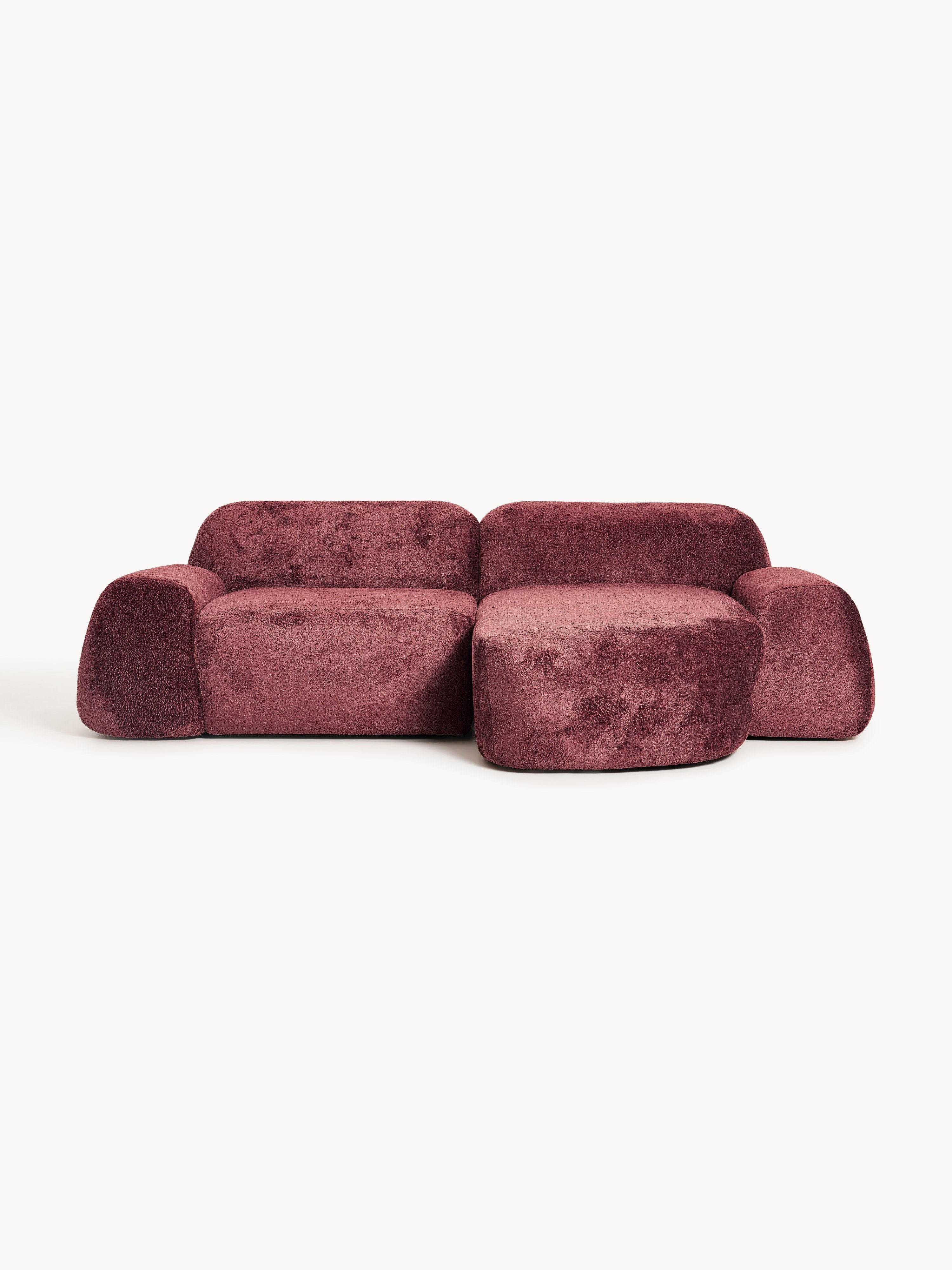 Wolke Modular Teddy Bouclé Corner Sofa (3-seater)