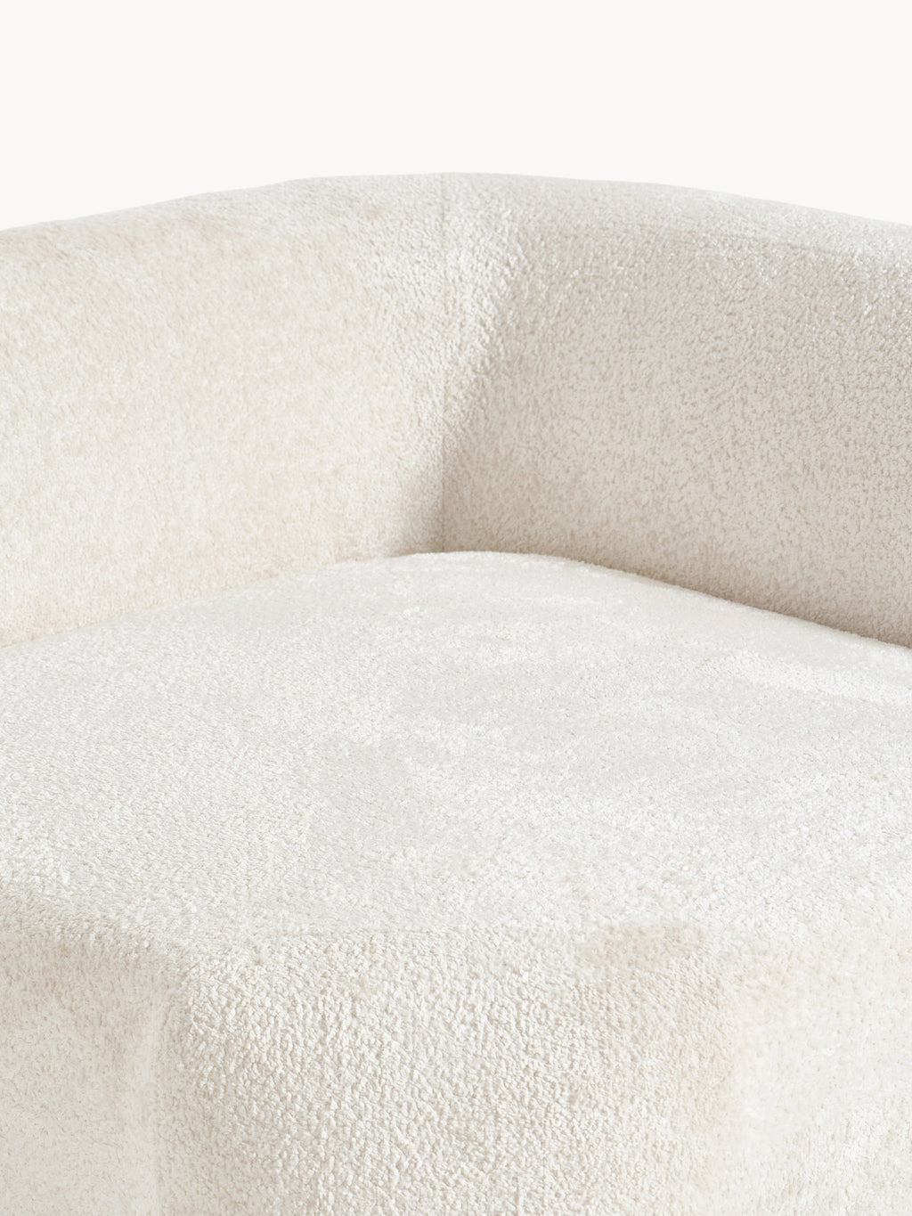 Wolke Modular Teddy Bouclé Corner Sofa (4-seater) with Chaise End