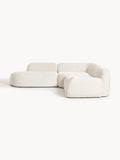 Gallery image 1 - Modular Teddy Bouclé Corner Sofa Wolke (4-seater) with Chaise End