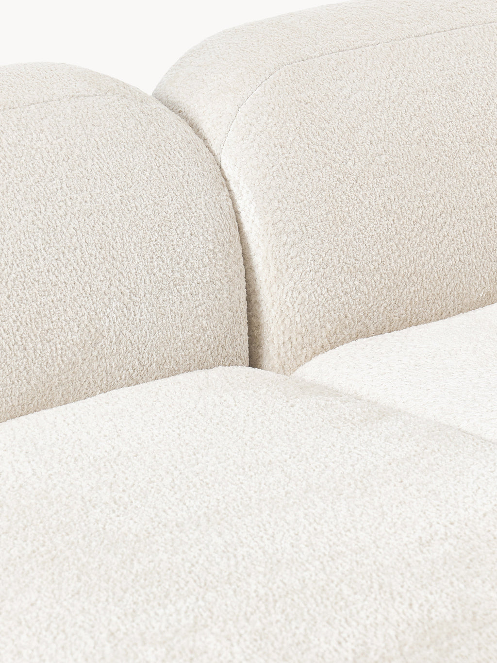 Wolke Modular Teddy Bouclé Corner Sofa (4-seater) with Chaise End