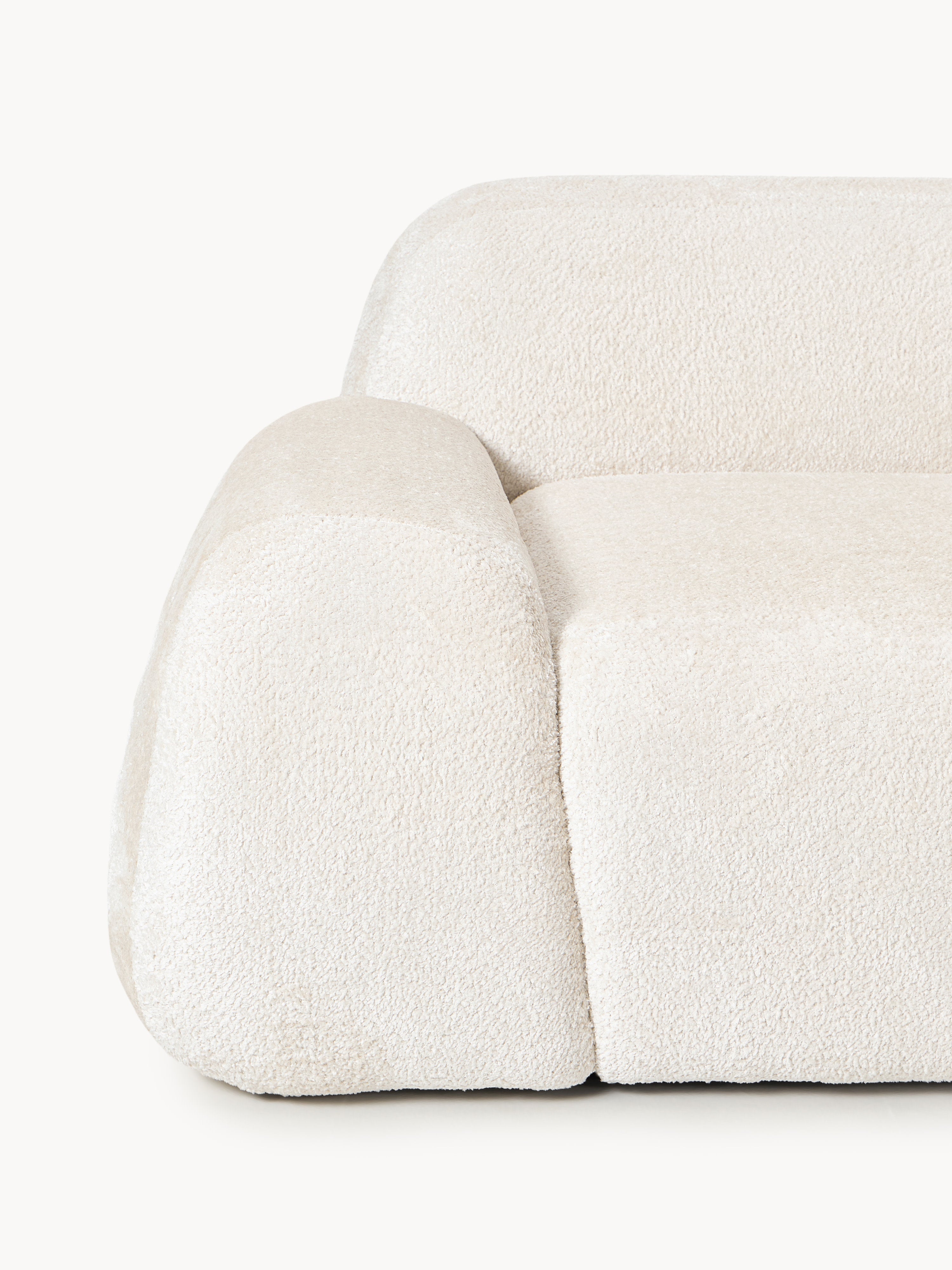 Wolke Modular Teddy Bouclé Corner Sofa (4-seater) with Chaise End