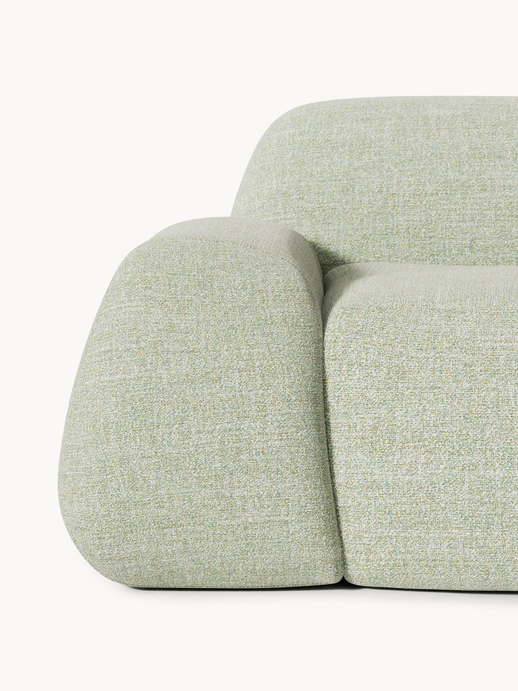 Wolke Modular Bouclé Chaise (3-seater)