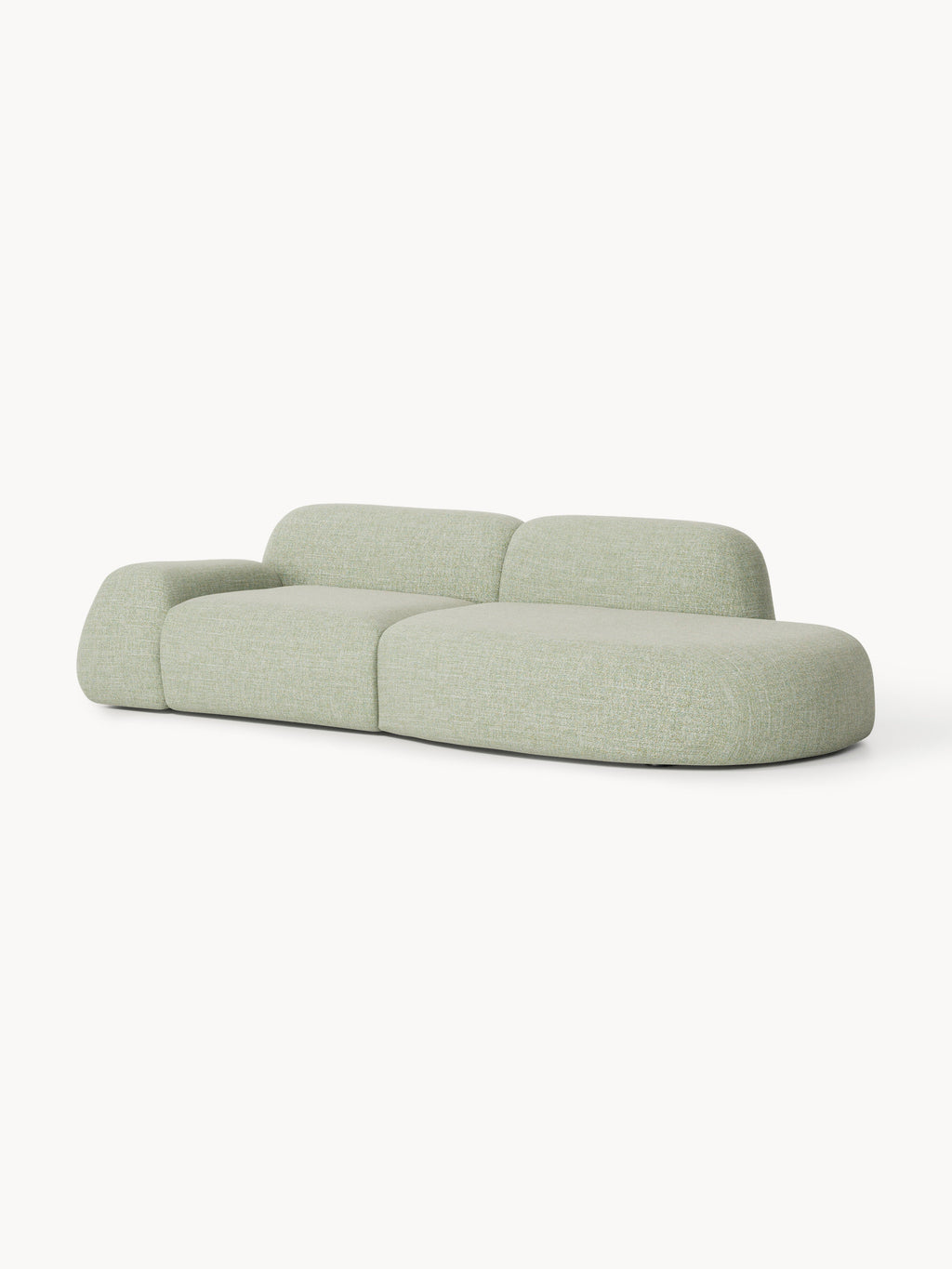 Wolke Modular Bouclé Chaise (3-seater)