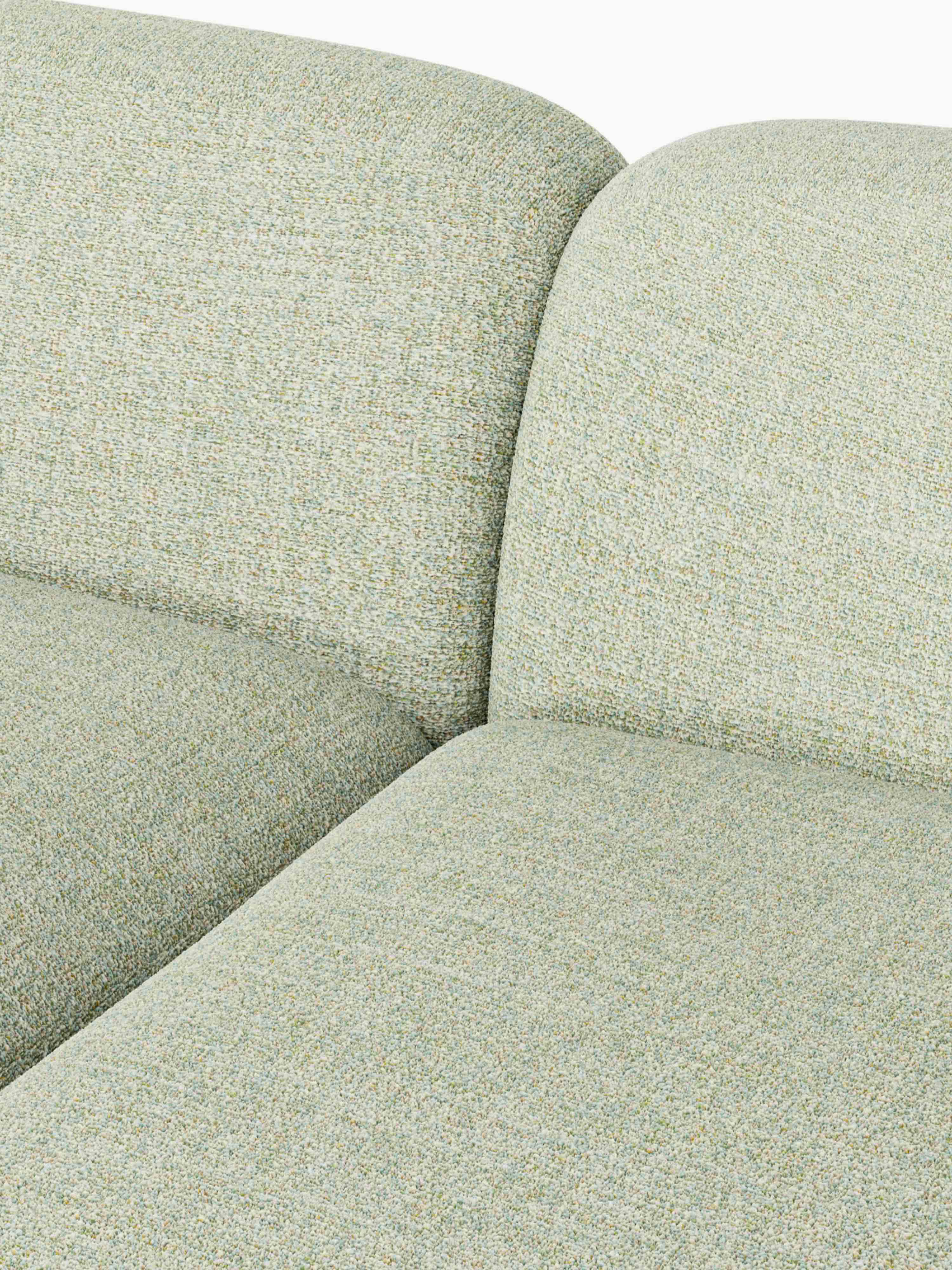 Wolke Modular Bouclé Chaise (3-seater)