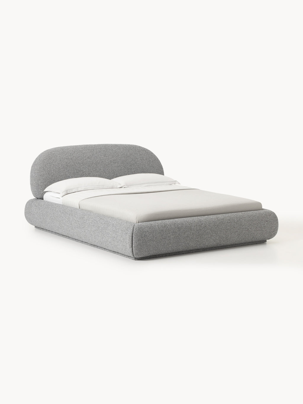 Gallery image 1 - Upholstered Bouclé Bed Alba