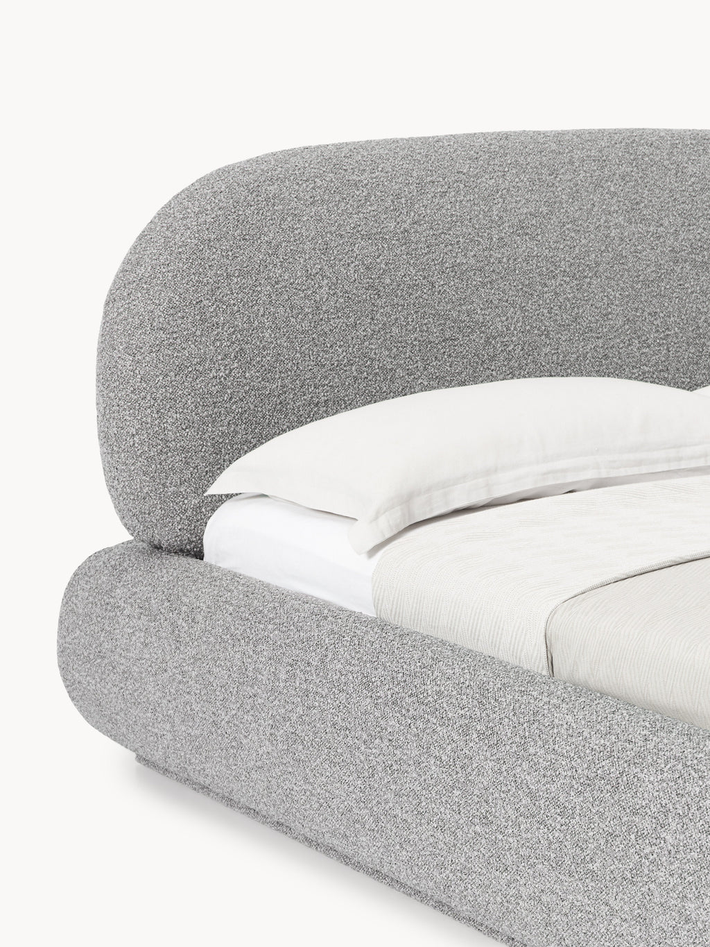 Alba Upholstered Bouclé Bed