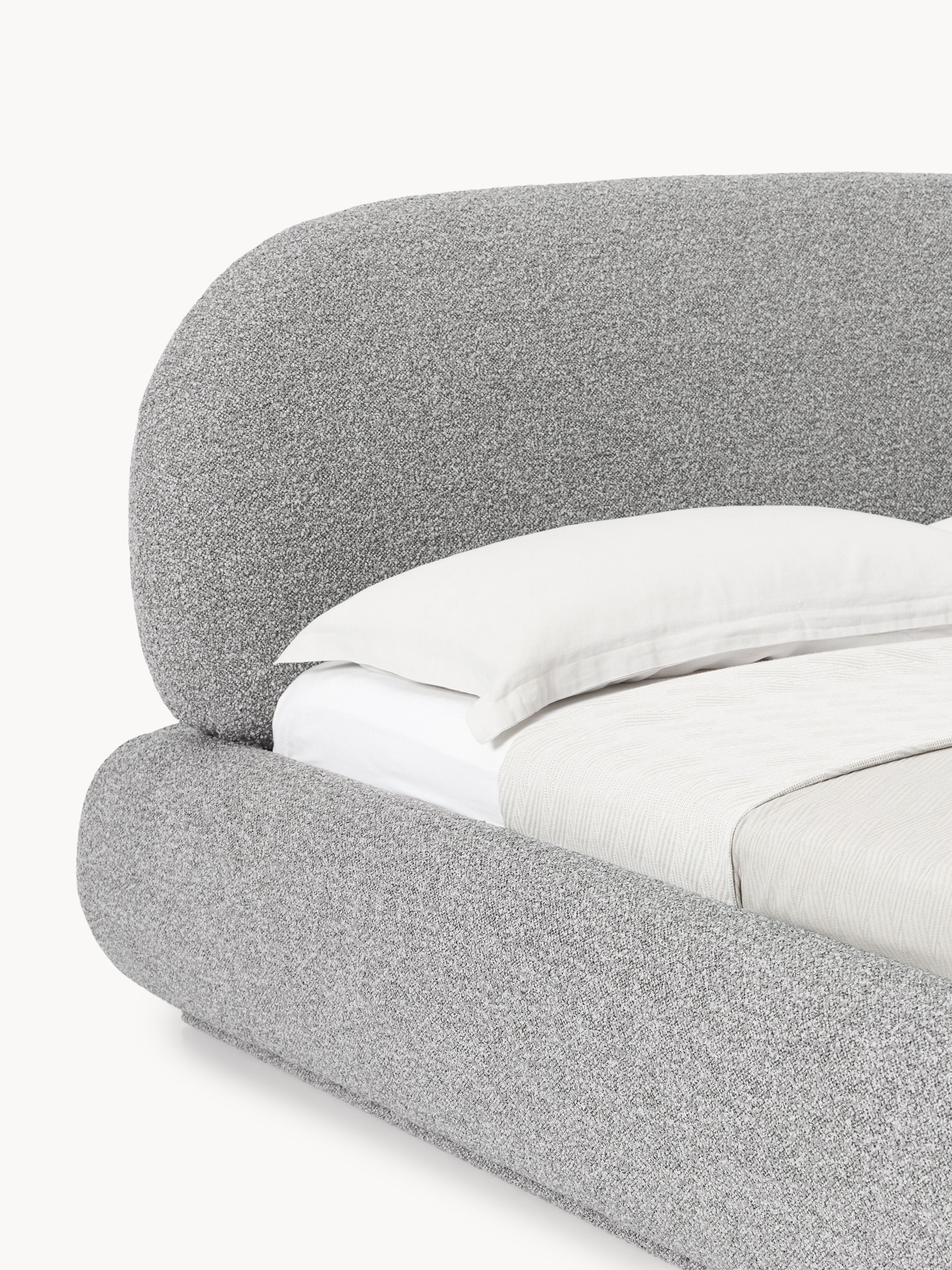 Alba Upholstered Bouclé Bed