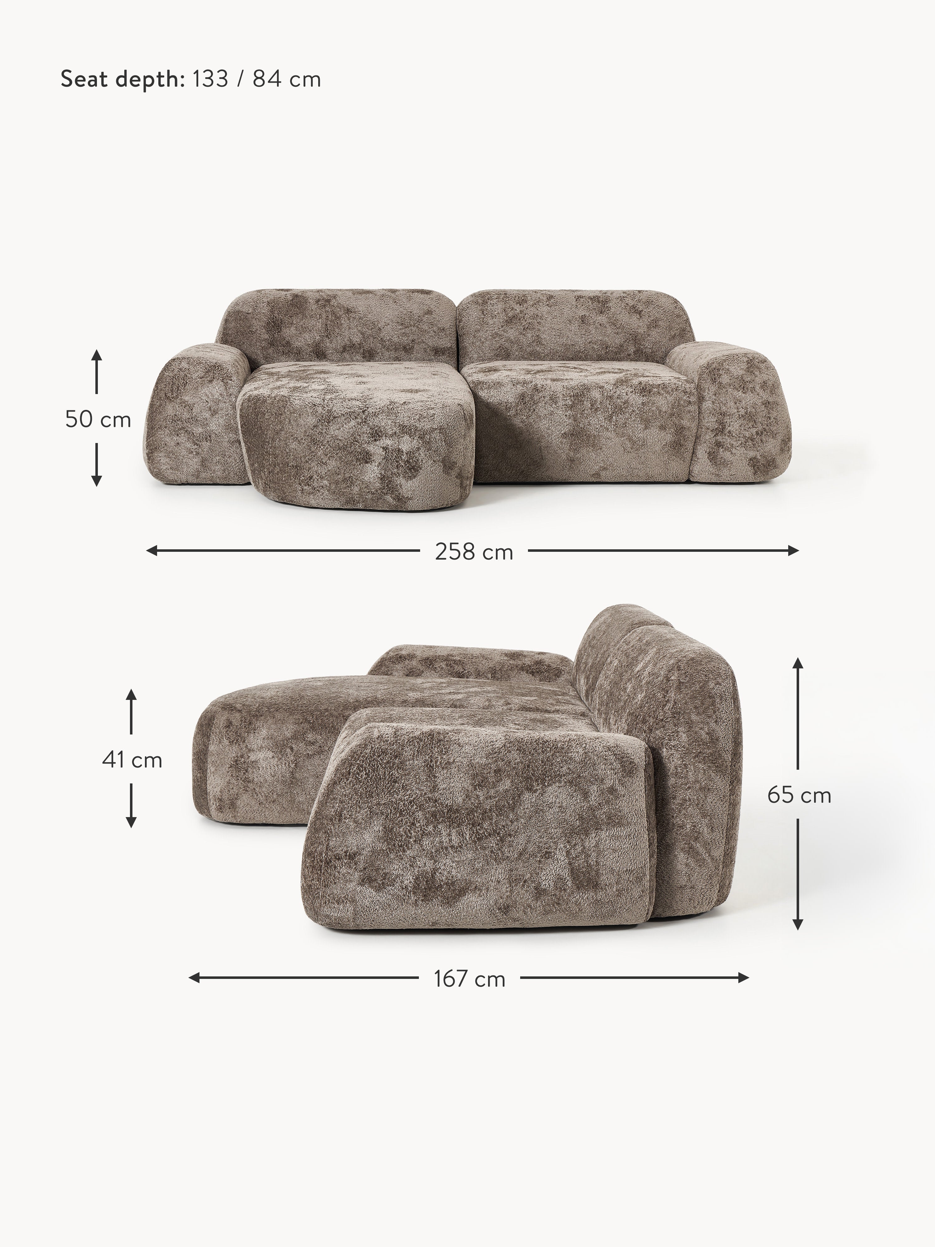 Wolke Modular Teddy Bouclé Corner Sofa (3-seater)