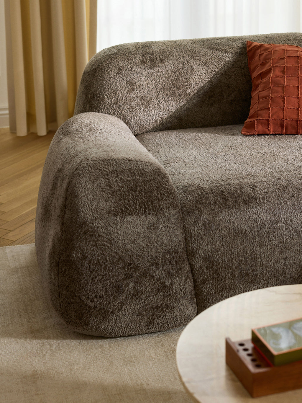 Wolke Modular Teddy Bouclé Corner Sofa (3-seater)