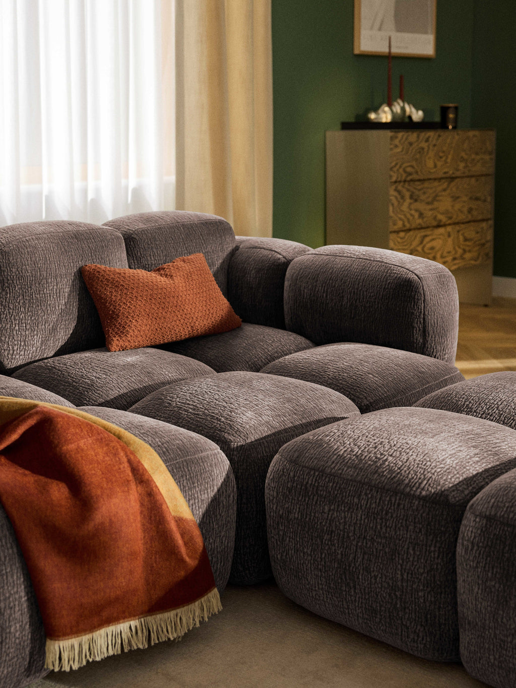 Tayla Modular Sofa (2-seater) with Ottoman (left/right)