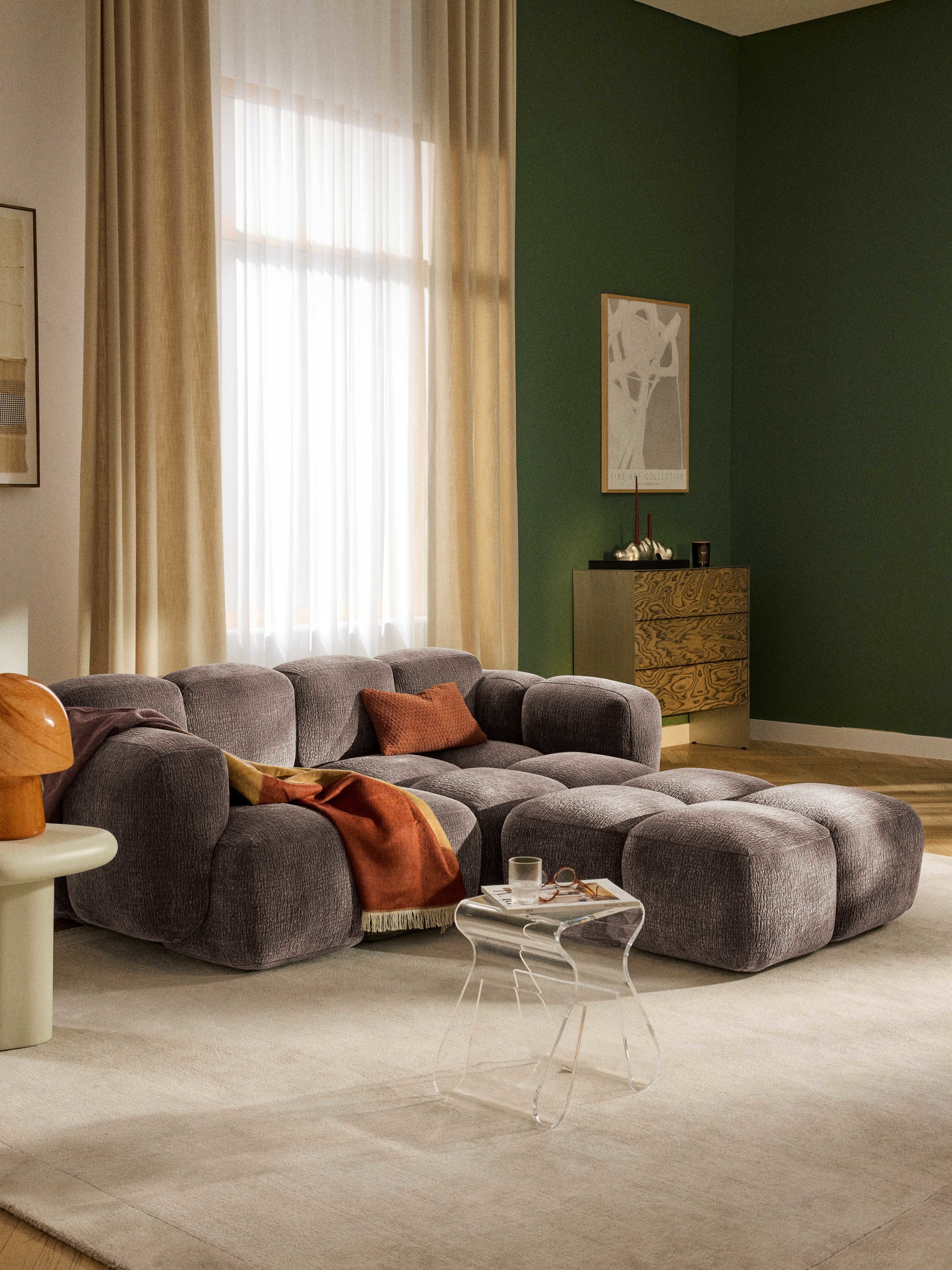 Tayla Modular Sofa (2-seater) with Ottoman (left/right)