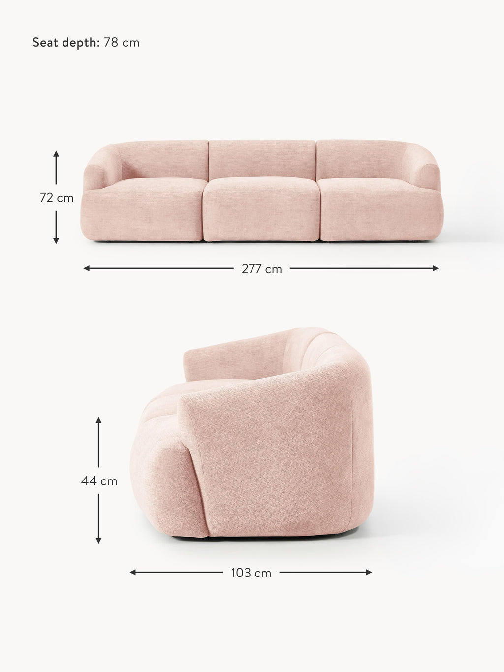 Sofia Modular Sofa (4-seater)