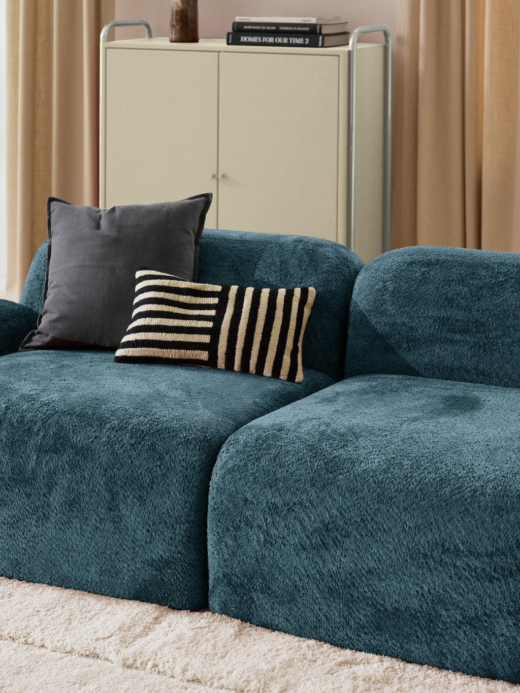 Wolke Modular Teddy Bouclé Chaise (3-seater)