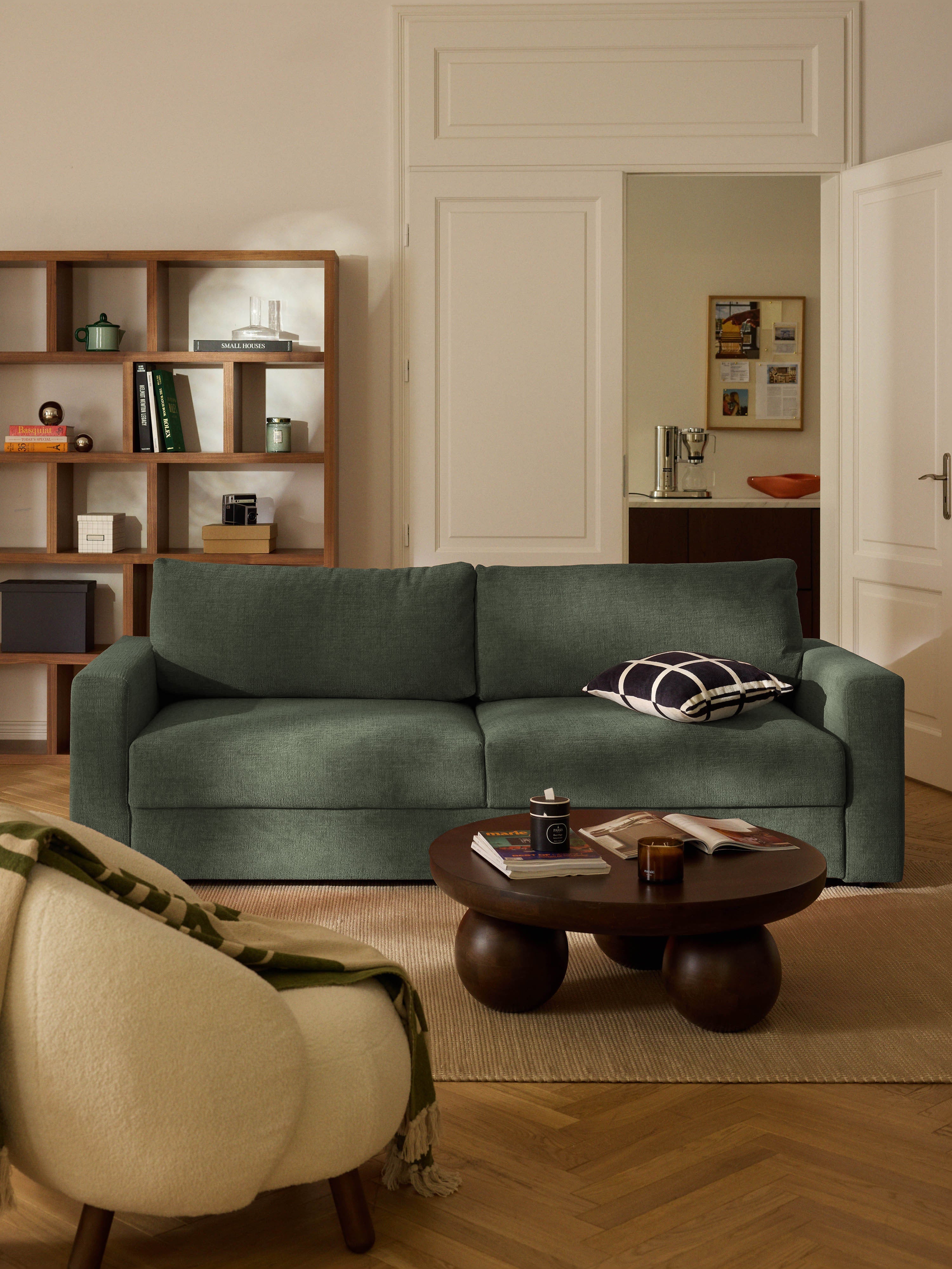 Tasha Velvet Sofa Bed (3-seater)