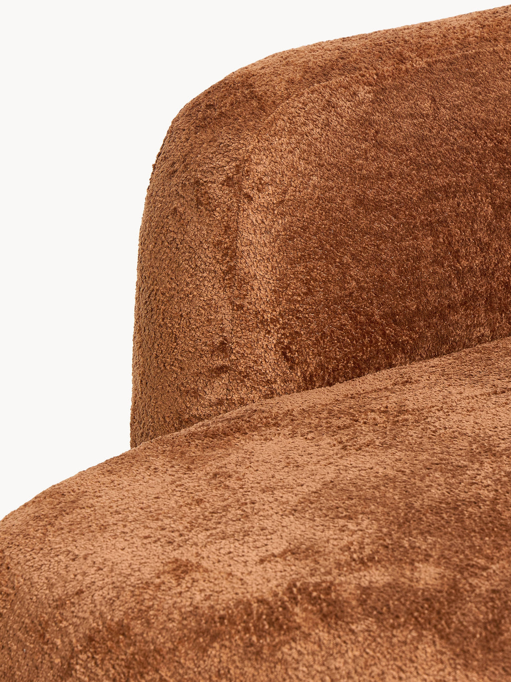 Wolke Teddy Bouclé Sofa (2-seater) with Chaise End