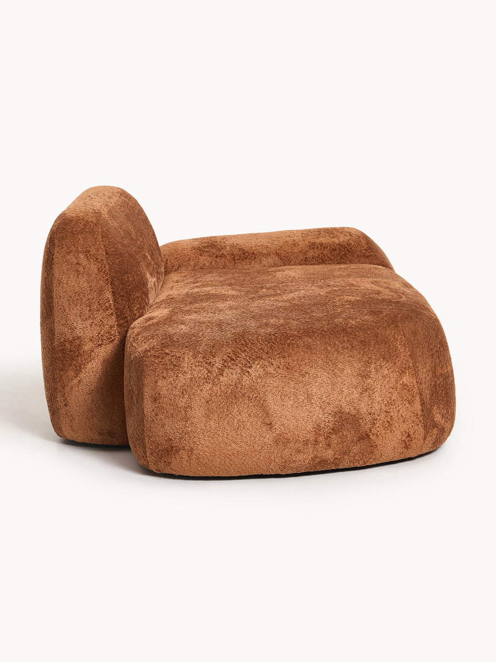Wolke Teddy Bouclé Sofa (2-seater) with Chaise End