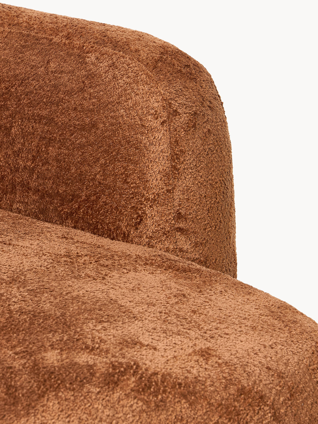 Wolke Teddy Bouclé Sofa (2-seater) with Chaise End