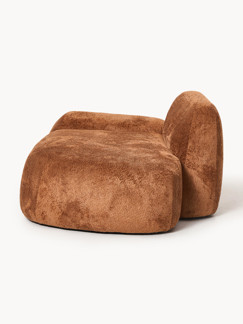 Wolke Teddy Bouclé Sofa (2-seater) with Chaise End
