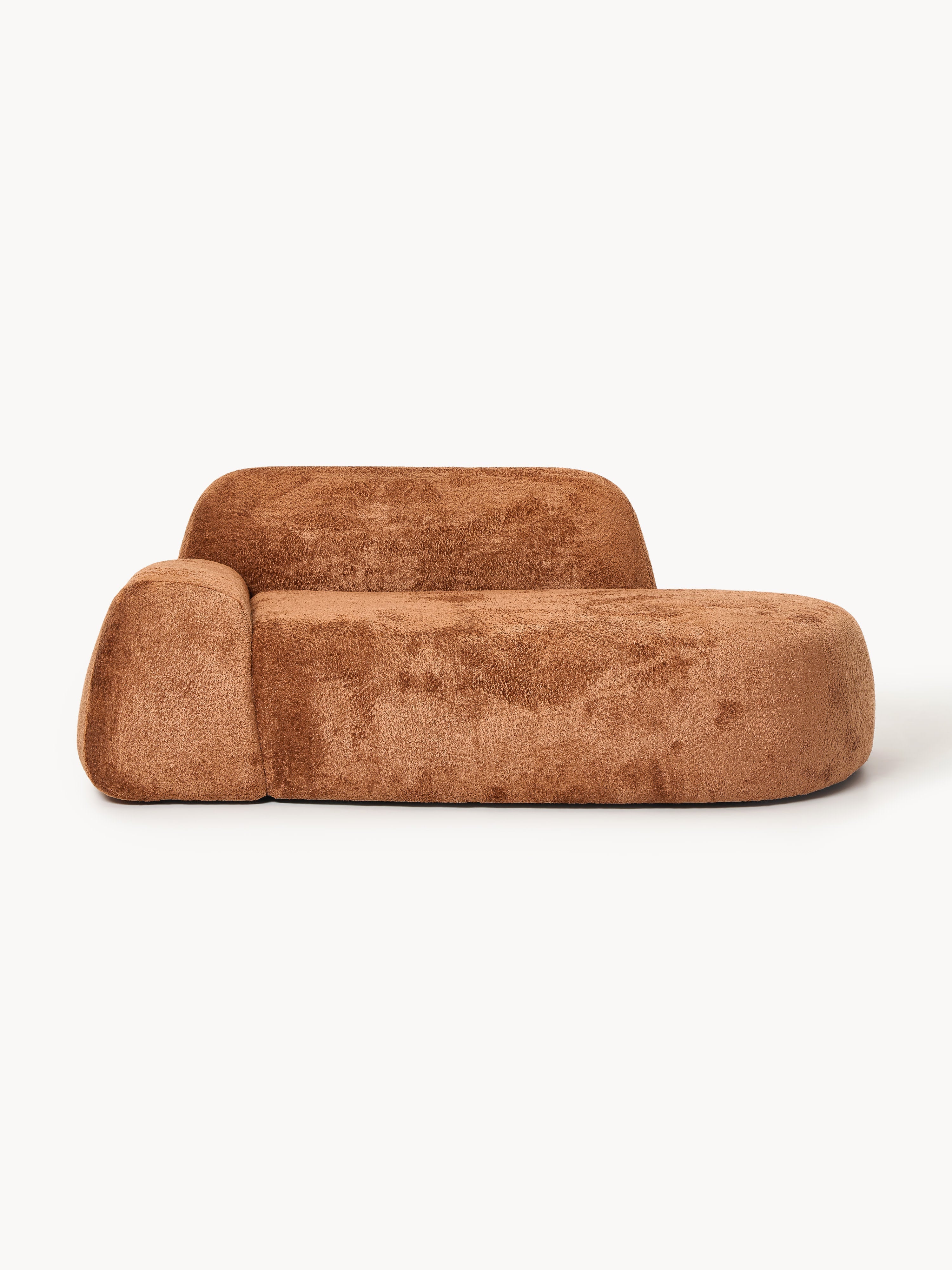 Wolke Teddy Bouclé Sofa (2-seater) with Chaise End