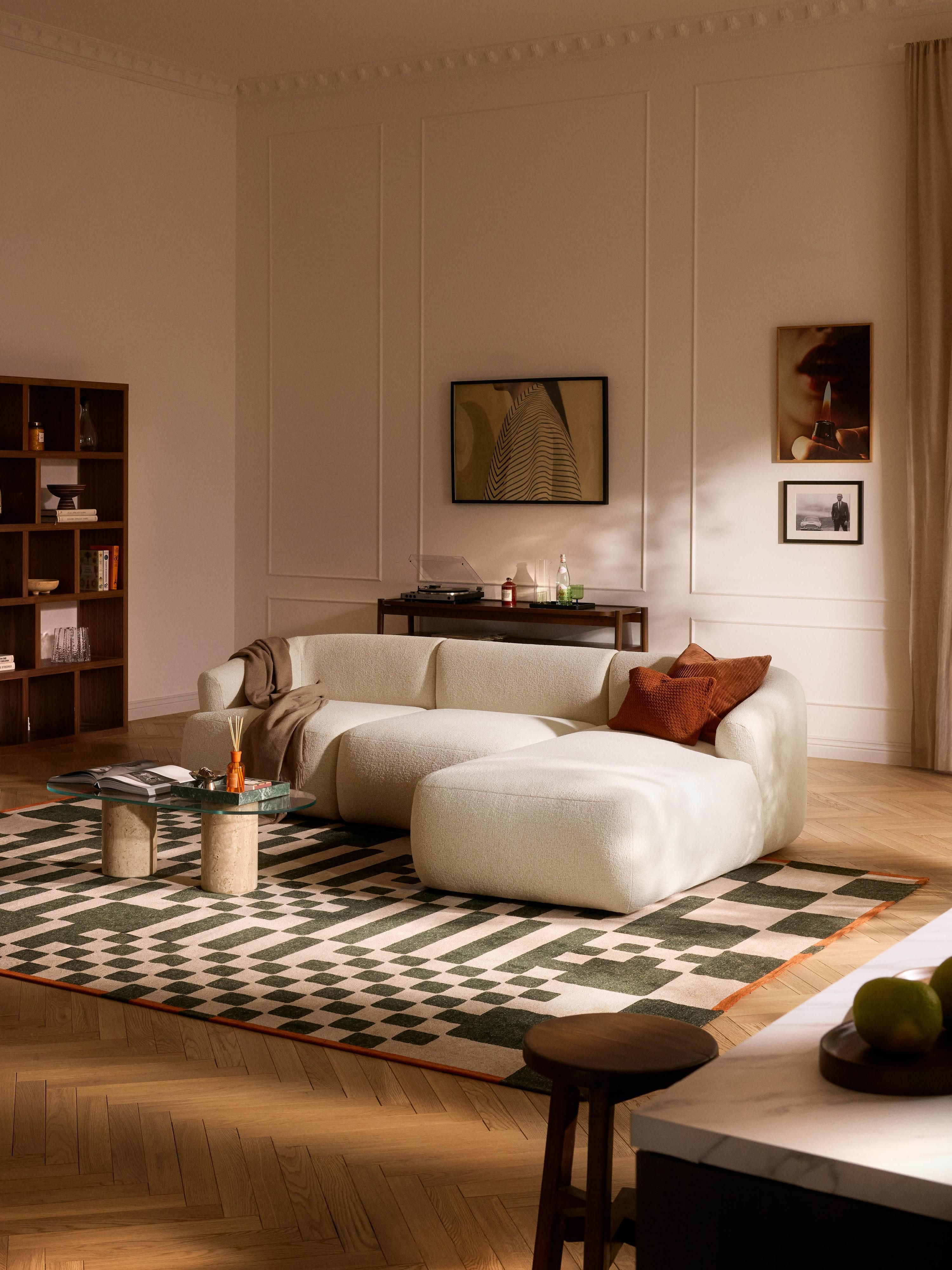 Sofia Bouclé Corner Chaise Module