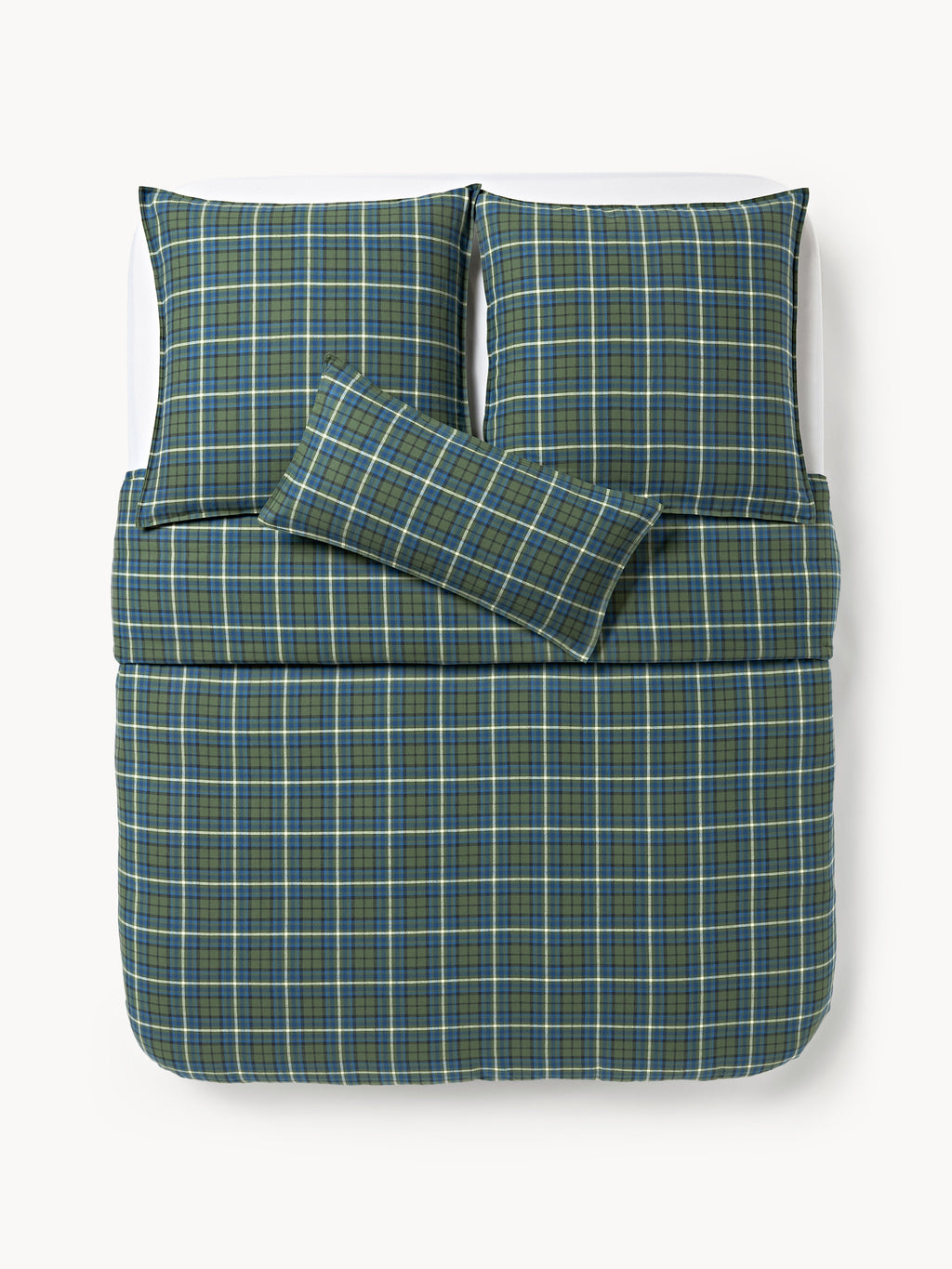 Linsay Checked Flannel Duvet Cover