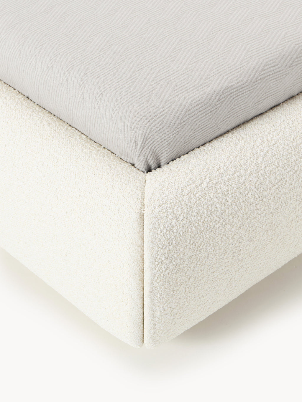 Alba Upholstered Bouclé Bed with Storage