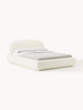 Gallery image 1 - Upholstered Bouclé Bed Alba with Storage