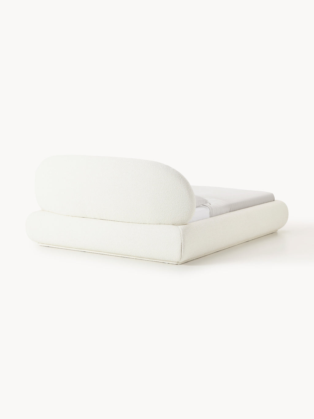Alba Upholstered Bouclé Bed with Storage