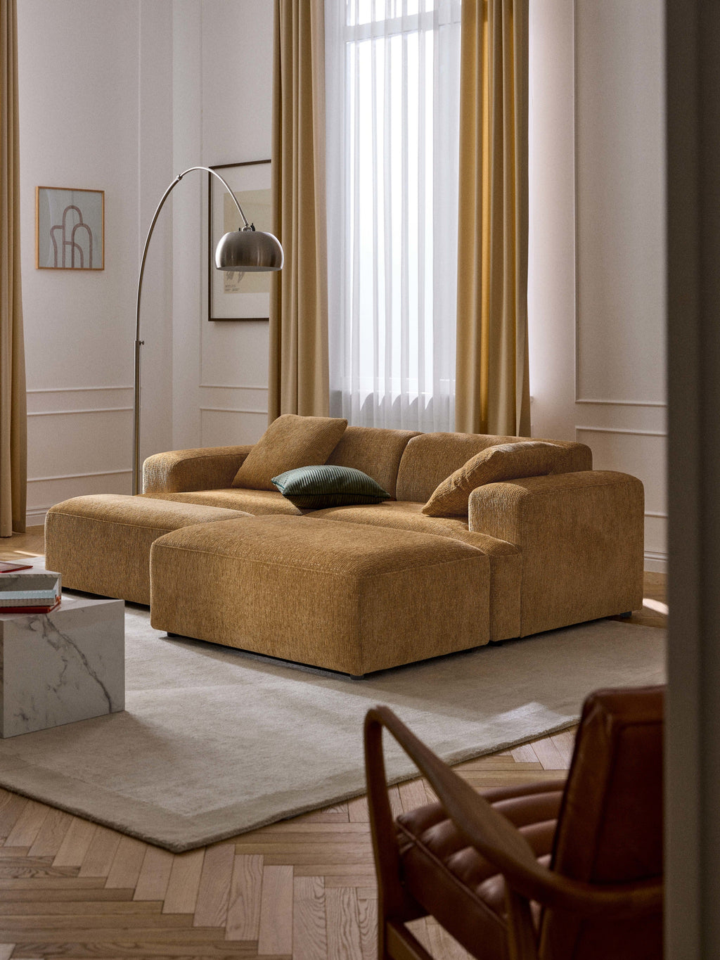 Melva XL Ottoman, W 116 x D 42 cm