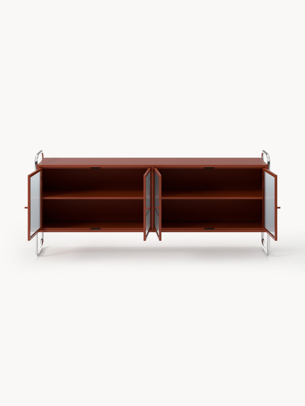 Robyn Metal Sideboard with Glass Front