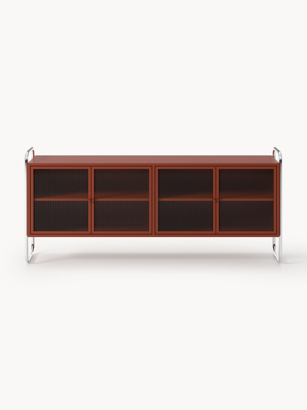 Robyn Metal Sideboard with Glass Front