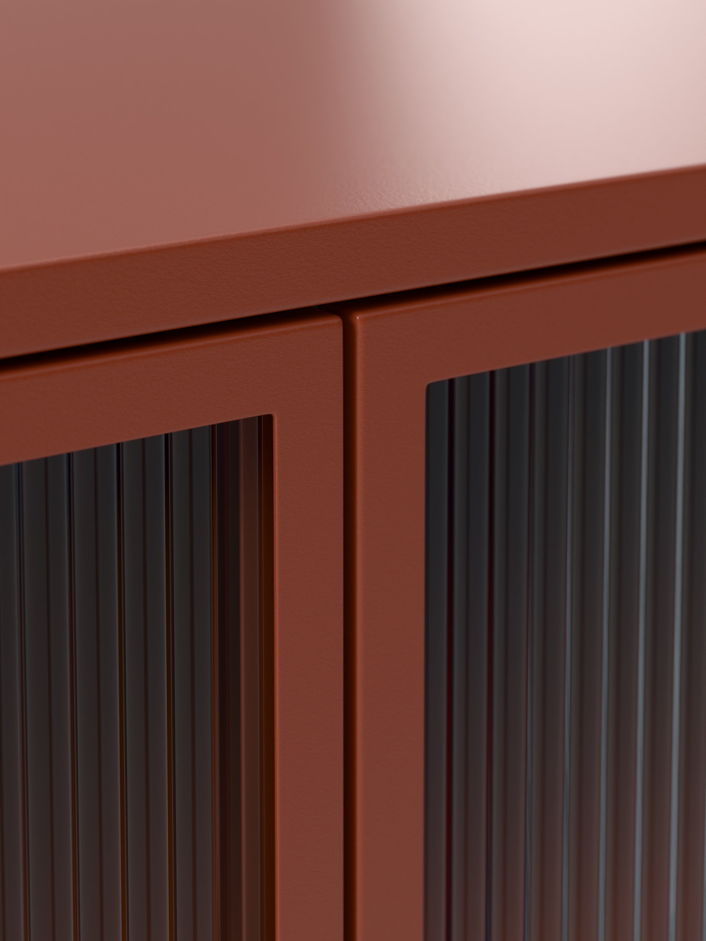 Robyn Metal Sideboard with Glass Front