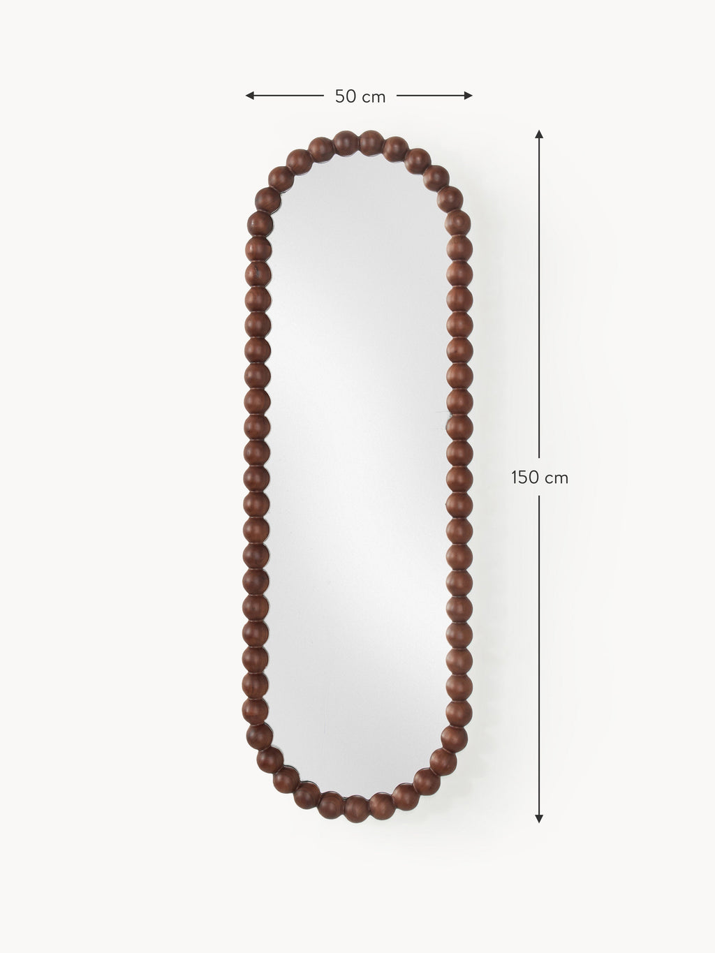 Ayu Full-Length Wall Mirror with Acacia Wood Frame
