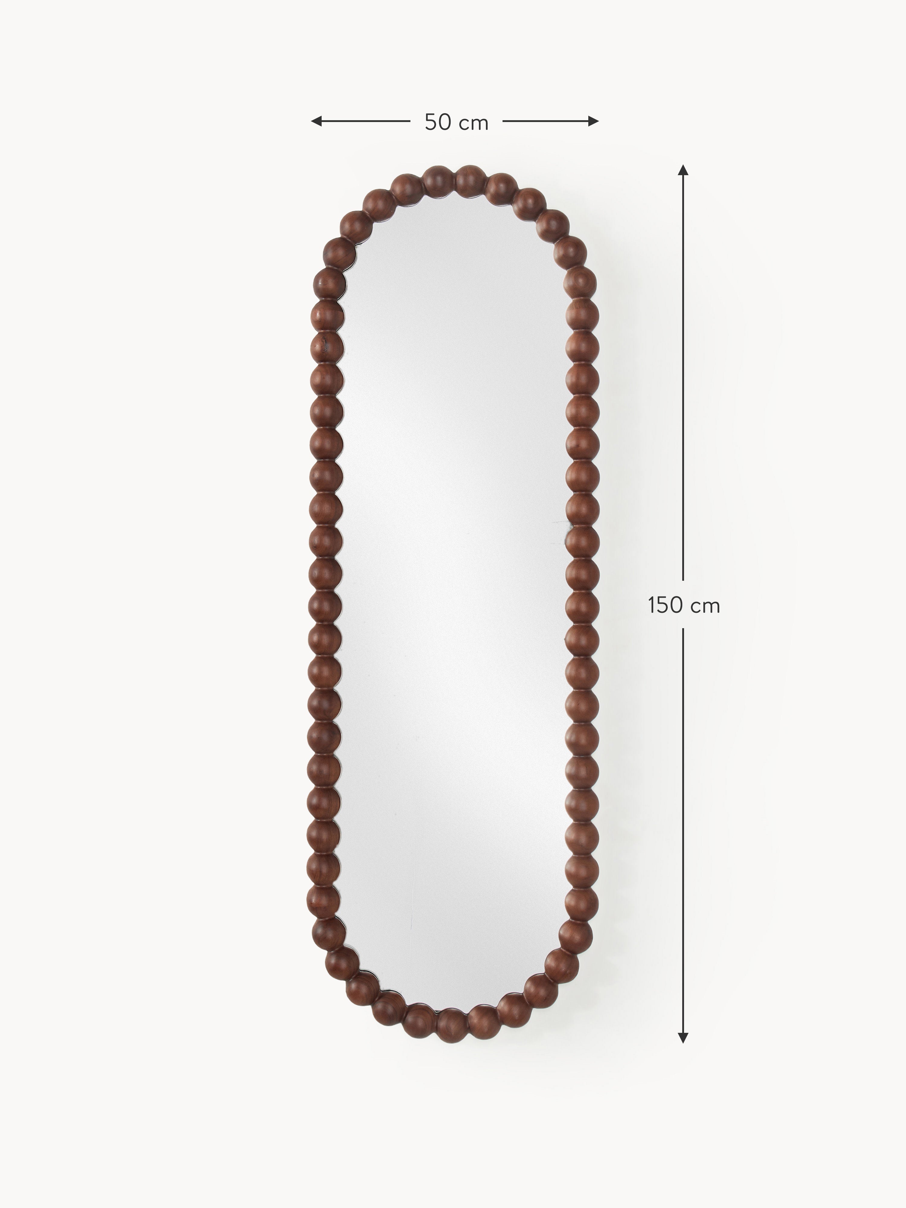 Ayu Full-Length Wall Mirror with Acacia Wood Frame