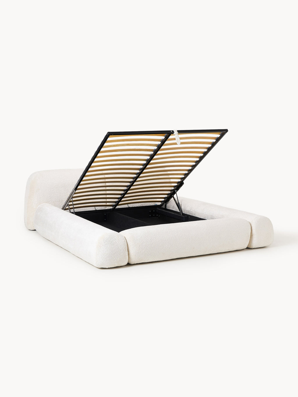 Wolke Upholstered Teddy Bouclé Bed with Storage
