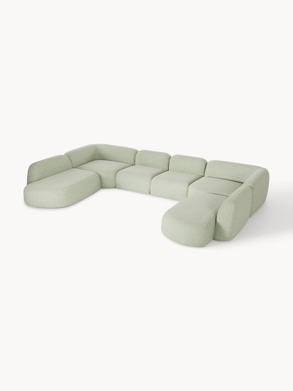 Gallery image 1 - XL Modular Bouclé Sofa Wolke