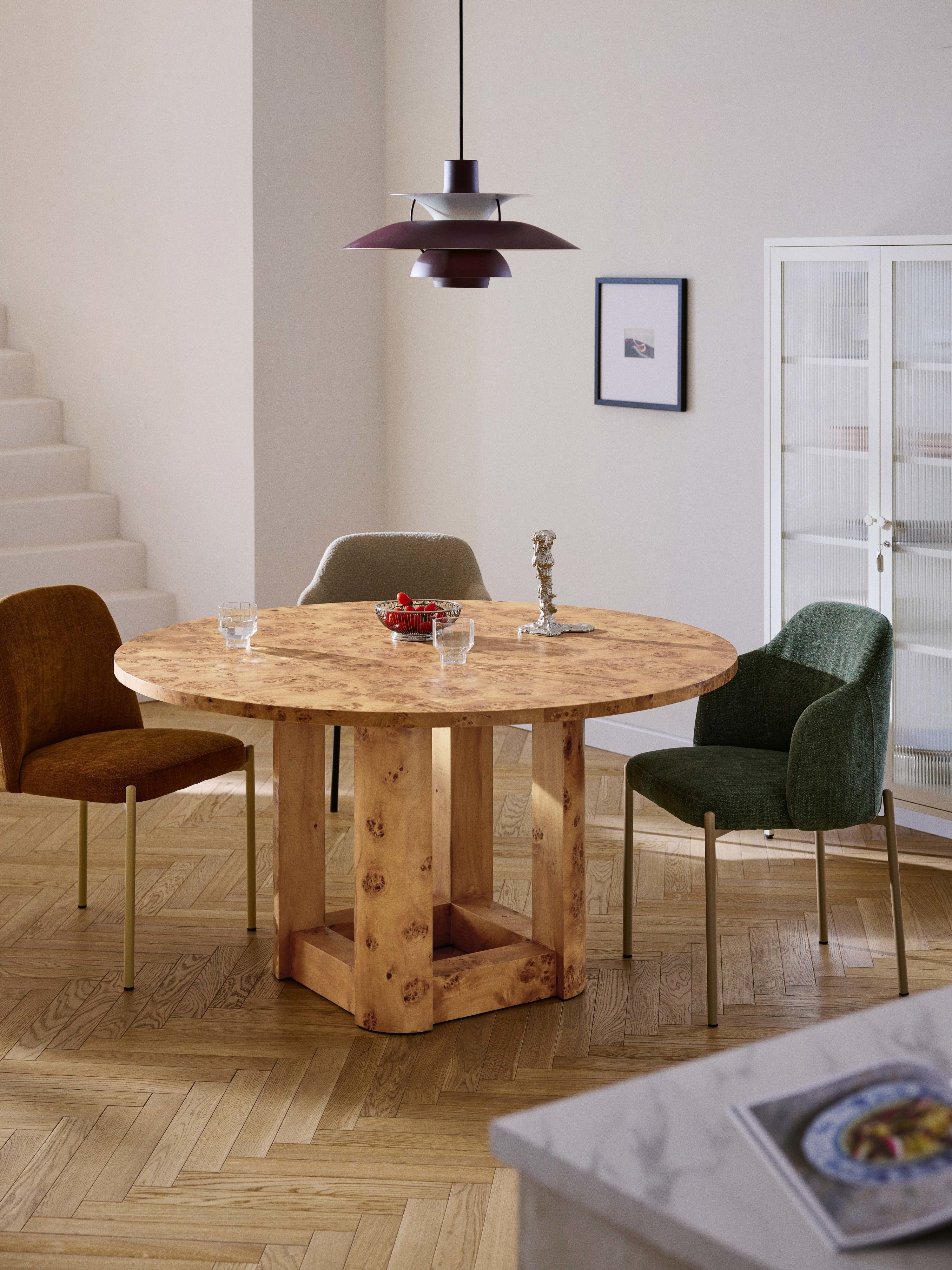 Edward Round Wooden Dining Table, in various sizes