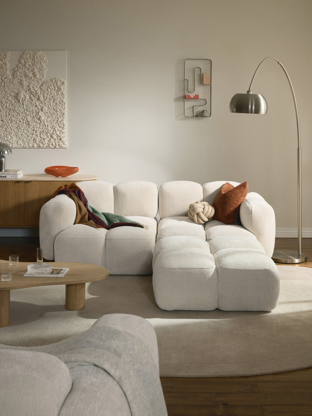 Tayla Modular Sofa (2-seater) with Ottoman (left/right)