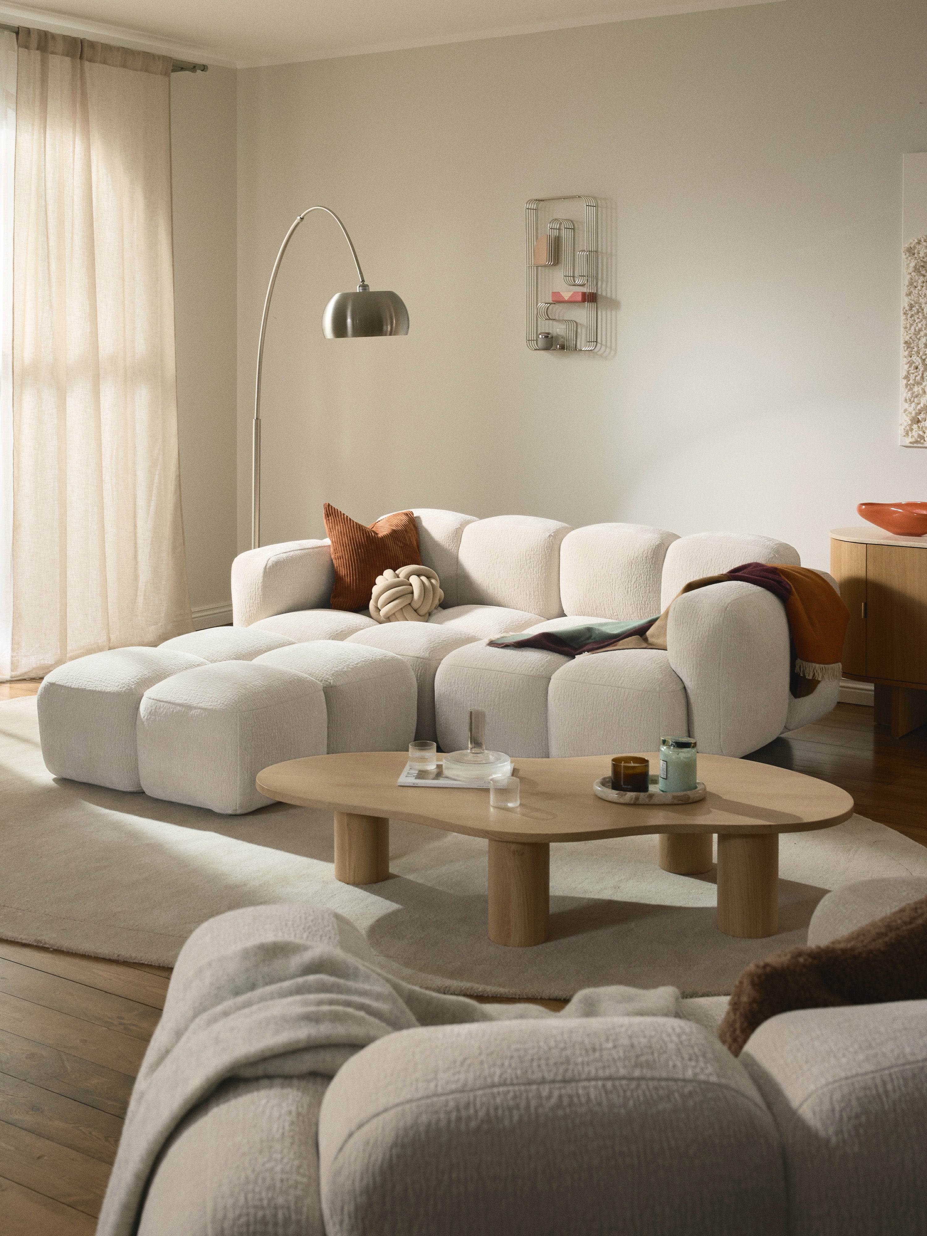 Tayla Modular Sofa (2-seater) with Ottoman (left/right)
