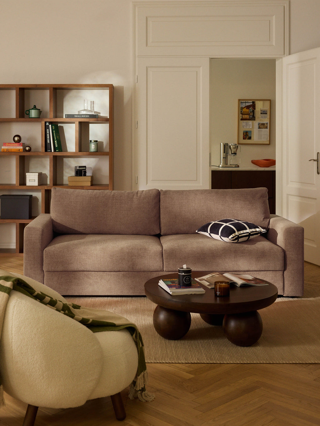 Tasha Velvet Sofa Bed (3-seater)