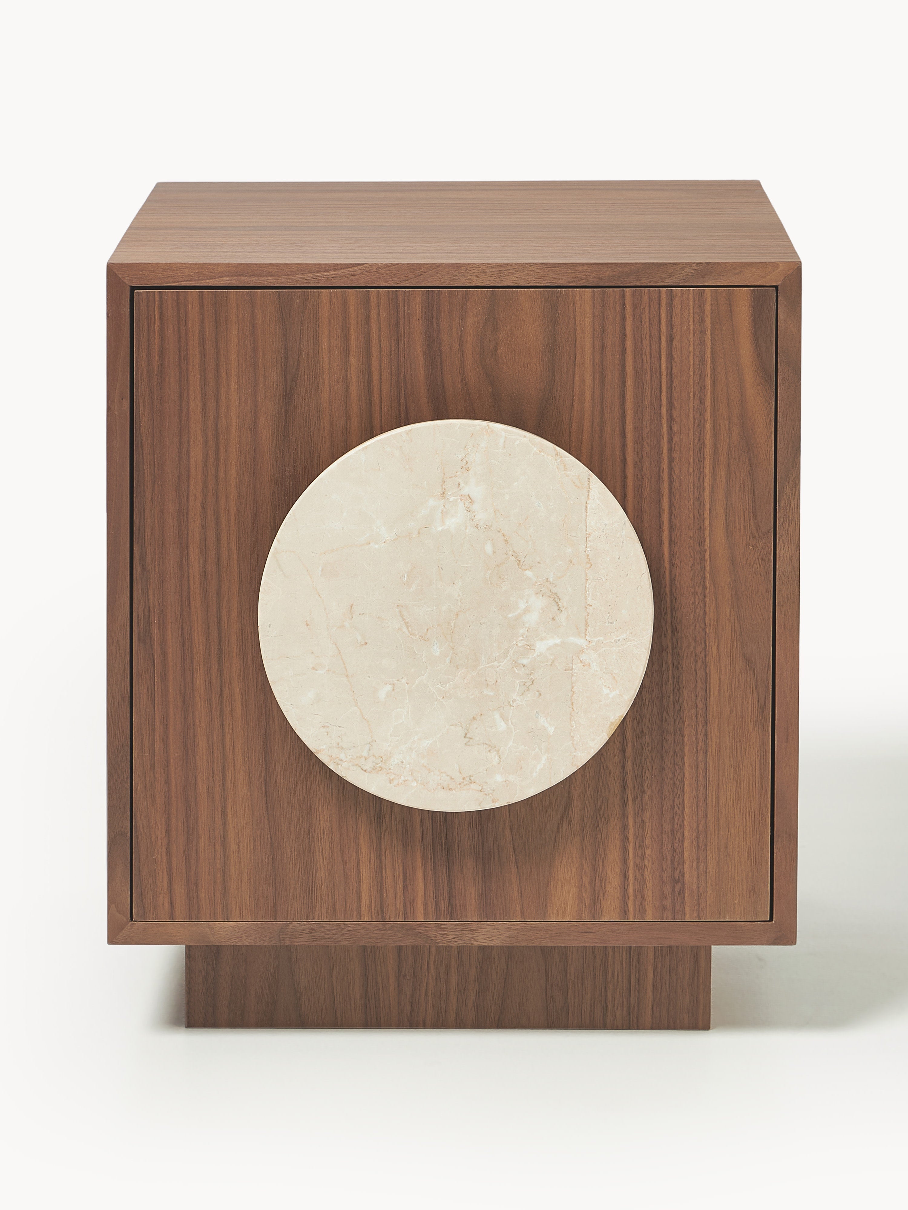 Holden Bedside Table with Travertine Handle