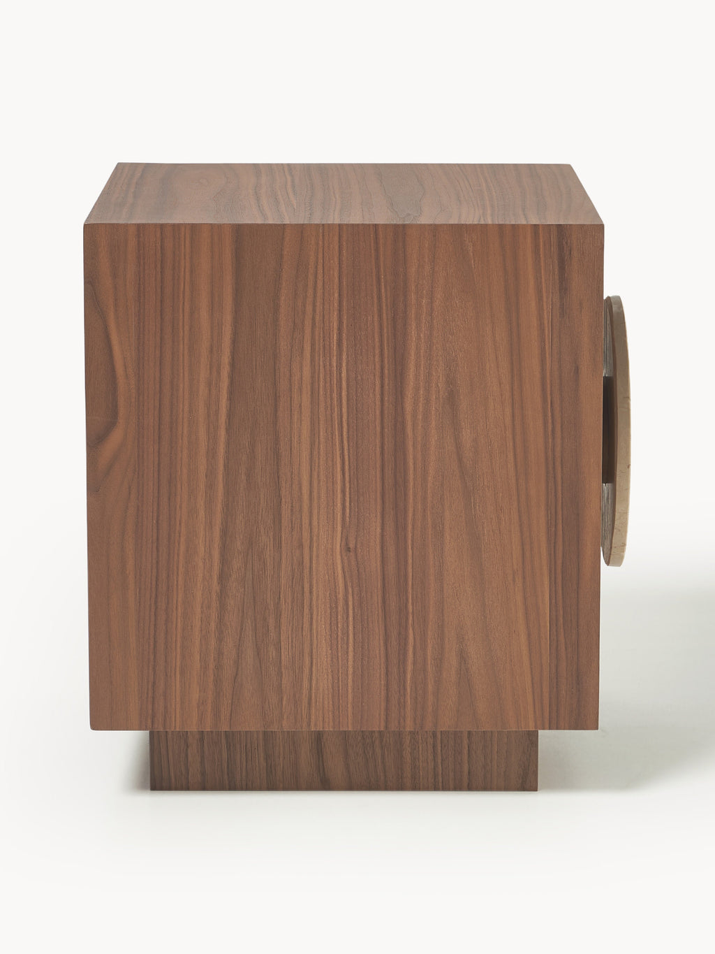 Holden Bedside Table with Travertine Handle