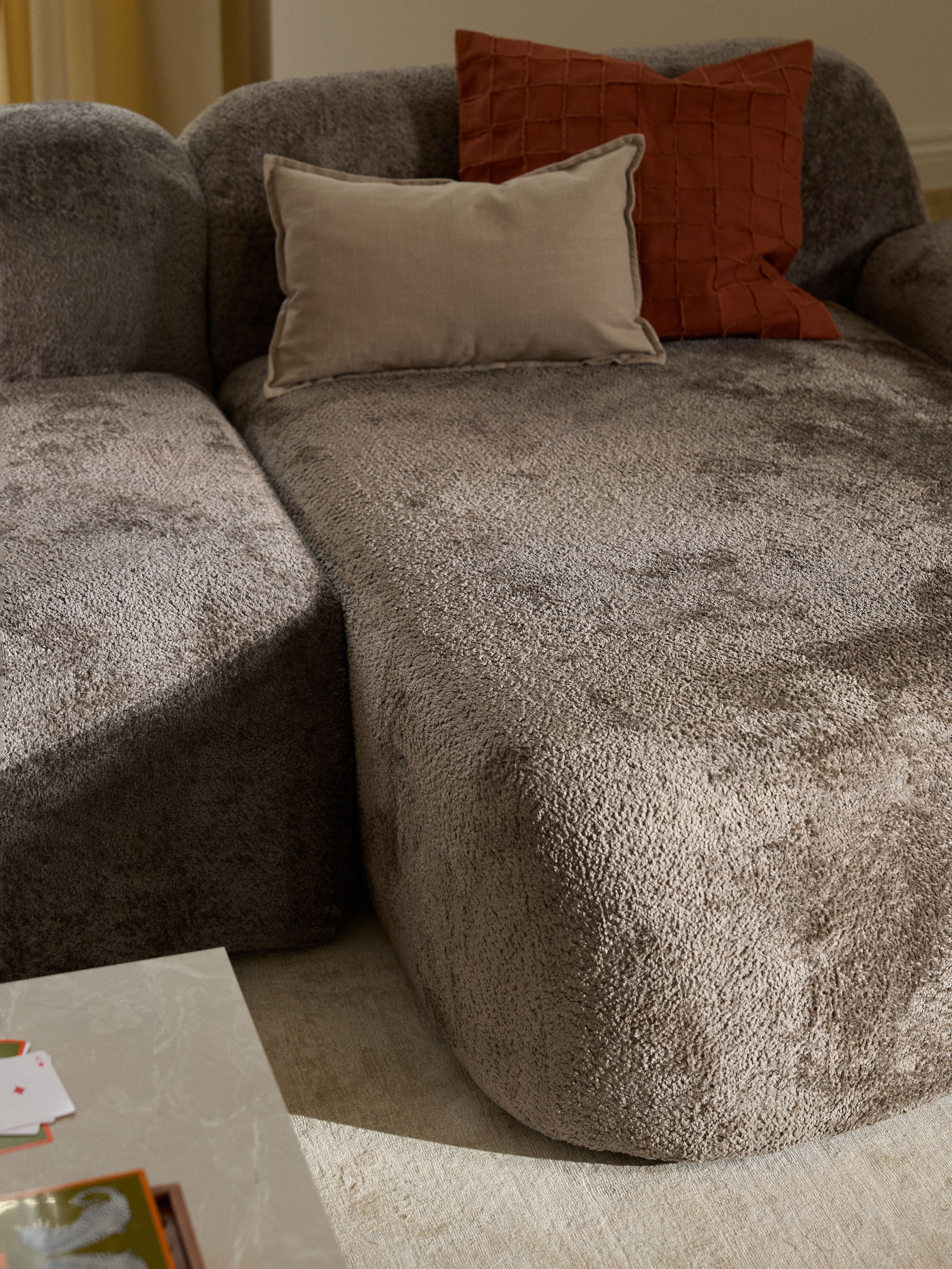 Wolke Modular Teddy Bouclé Corner Sofa (4-seater)