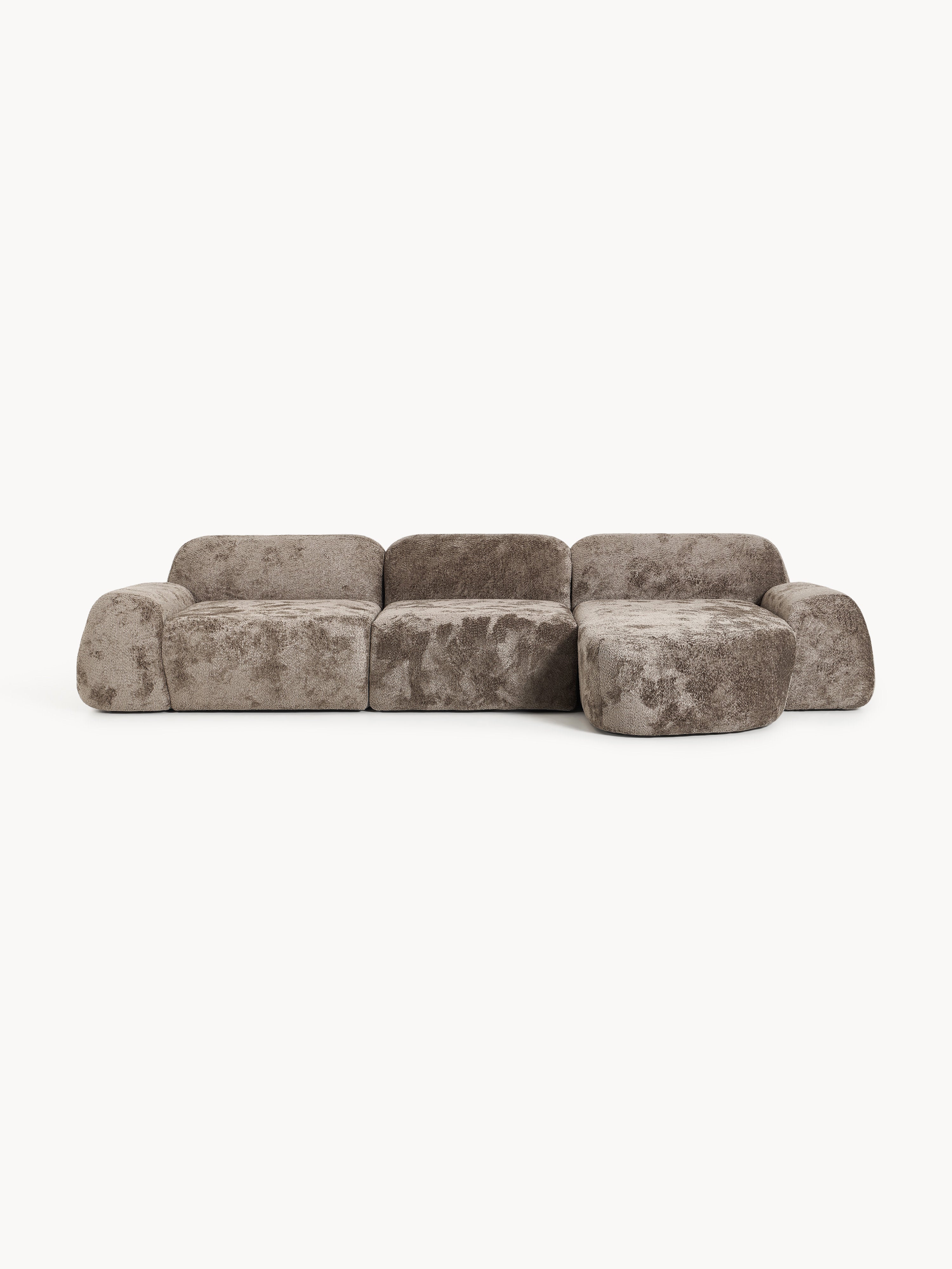 Gallery image 1 - Modular Teddy Bouclé Corner Sofa Wolke (4-seater)