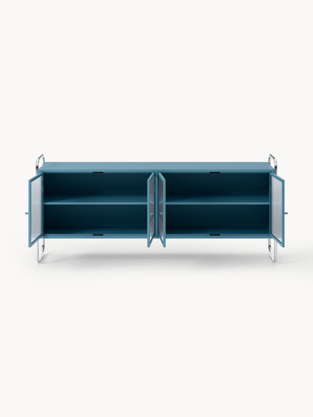 Robyn Metal Sideboard with Glass Front