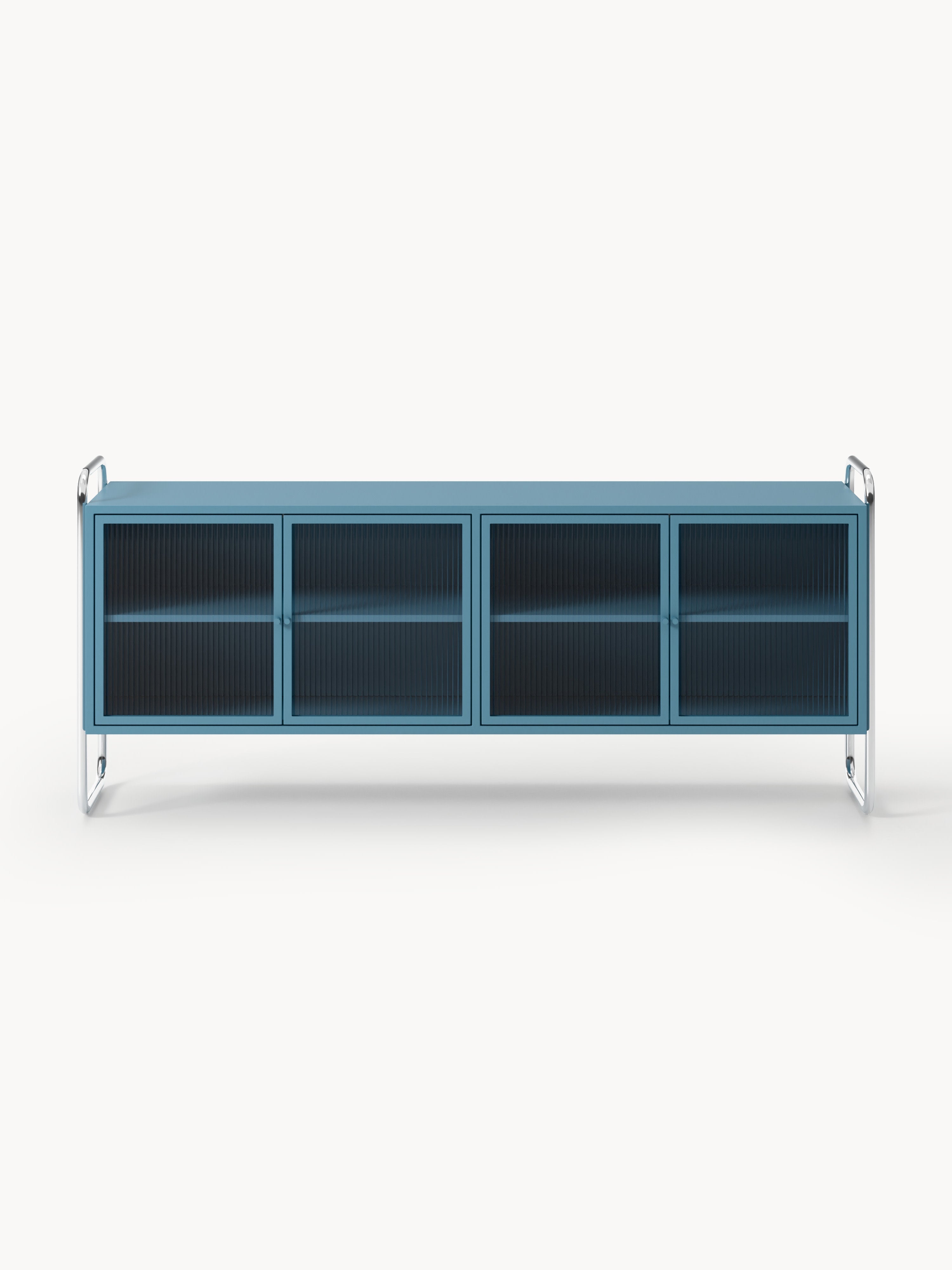 Robyn Metal Sideboard with Glass Front