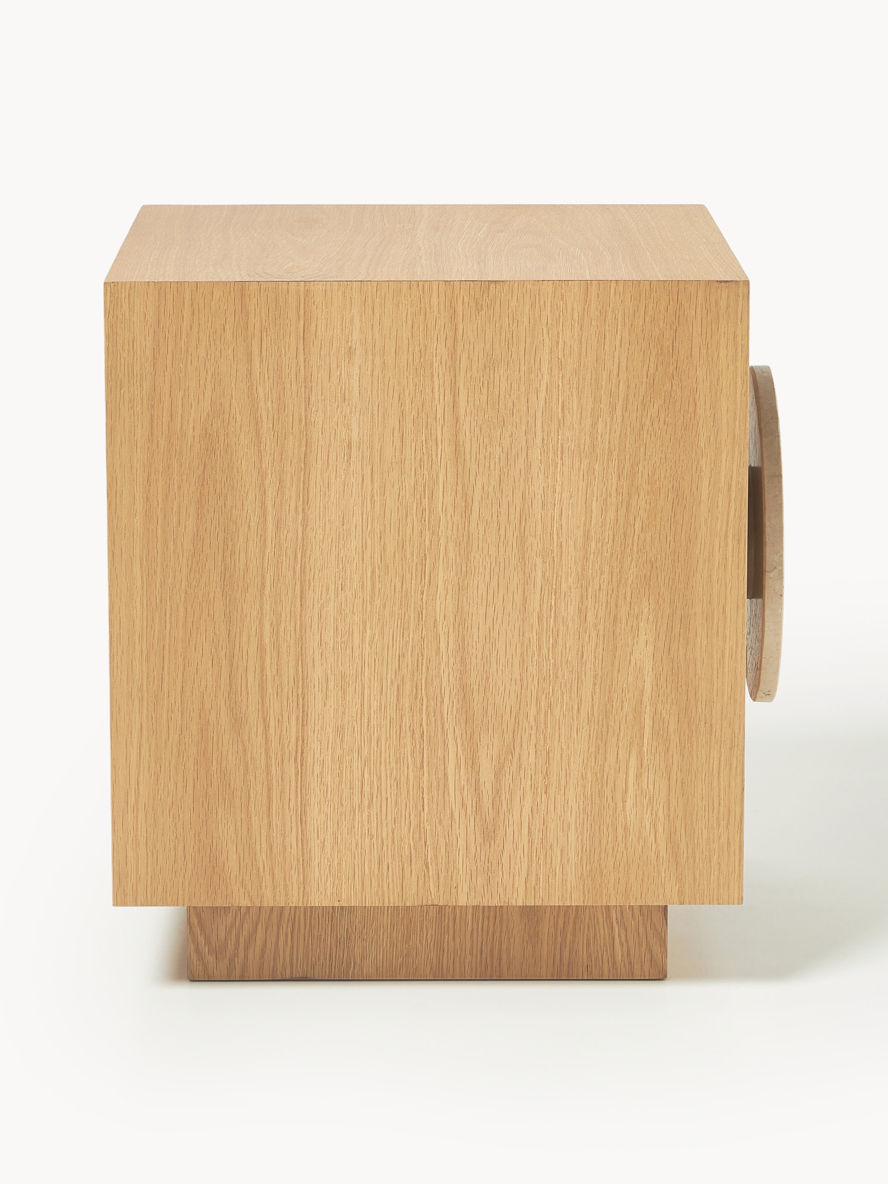 Holden Bedside Table with Travertine Handle